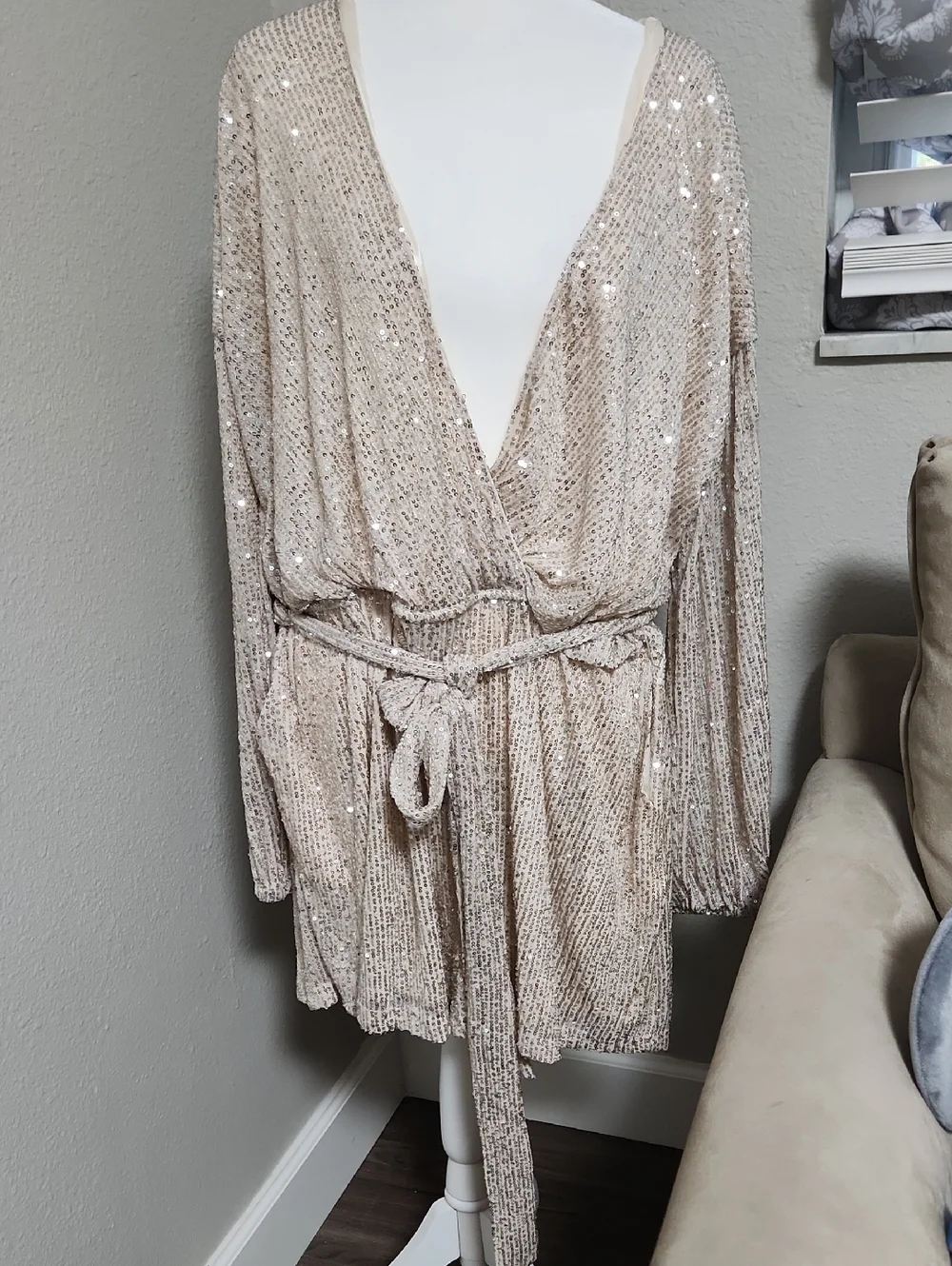 NWT Fashion Nova Diva Sequin Romper
